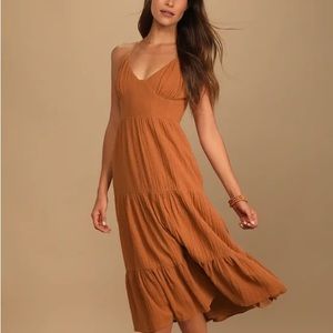 Lulus Tiered Midi Dress